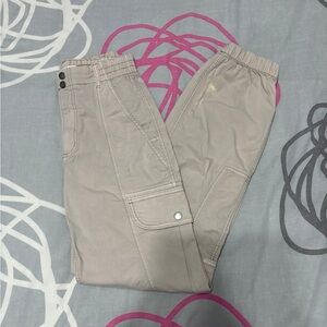 Garage Beige Brianna Bubble Cargo Pants